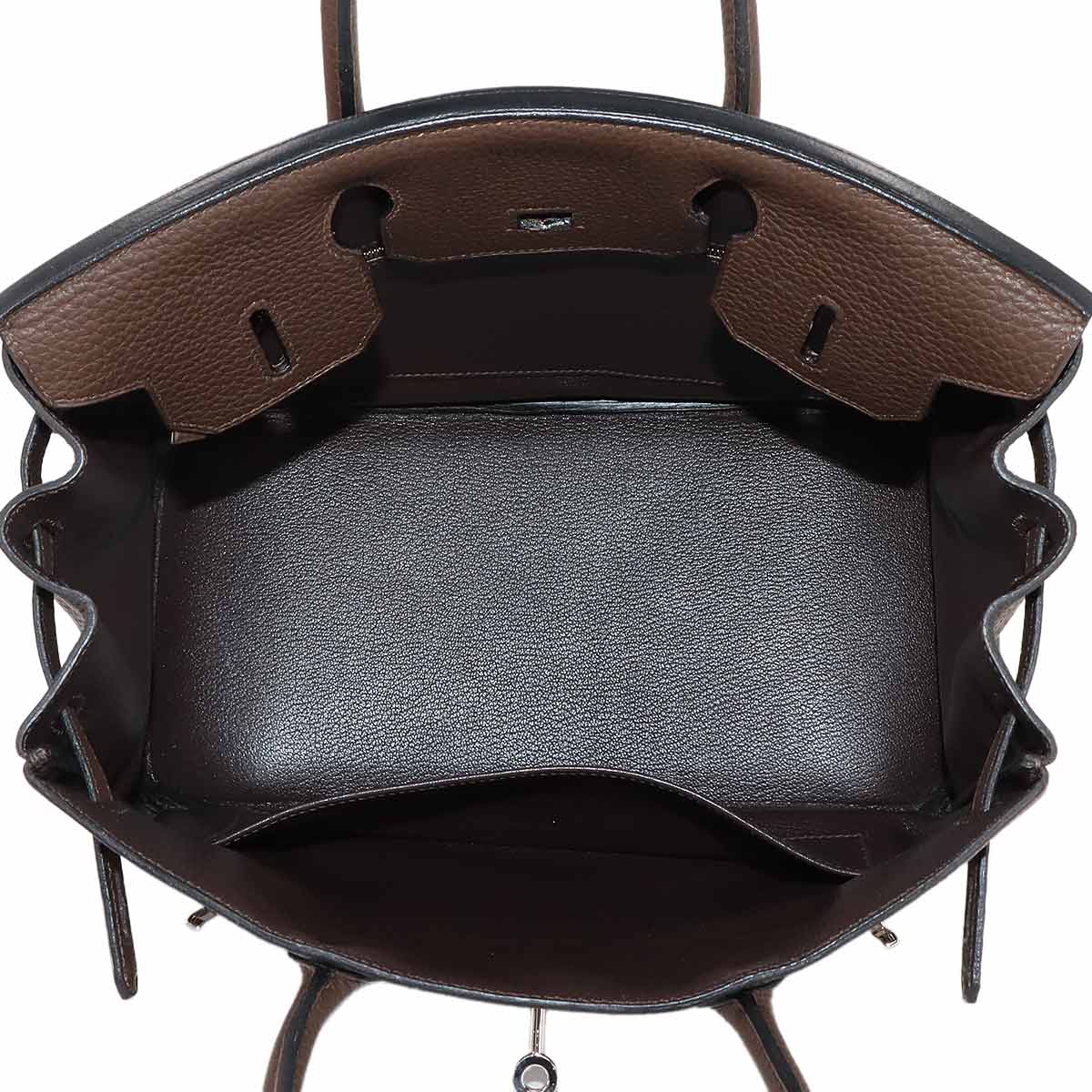 Birkin 30 Taurillon Clemence Brown Hand Bag Purse