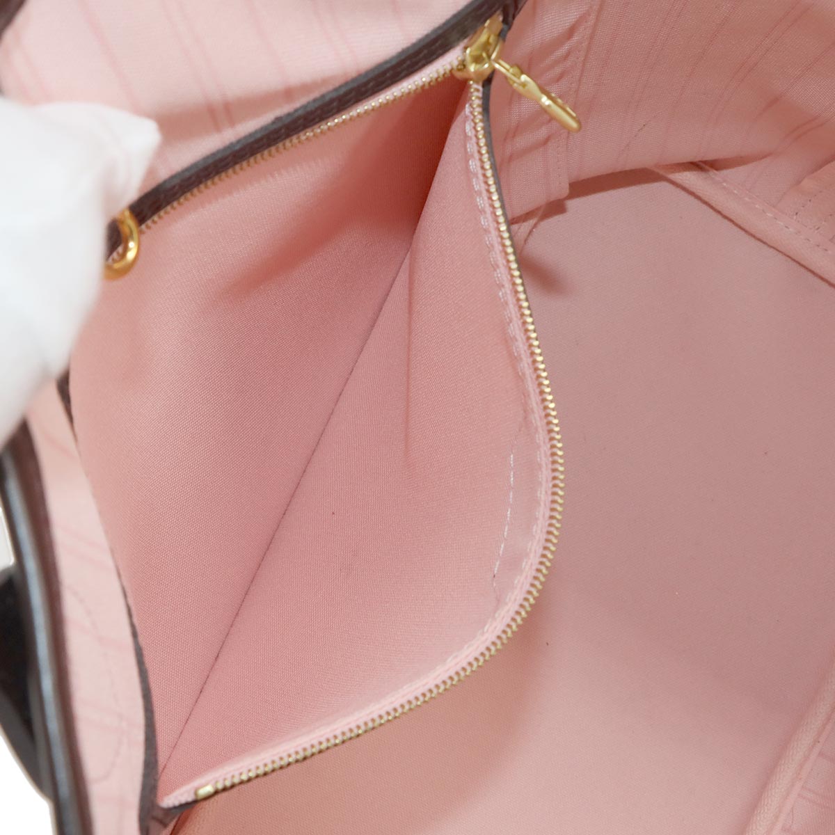 Damier Neverfull MM Tote Bag Rose Ballerine N41603 Purse