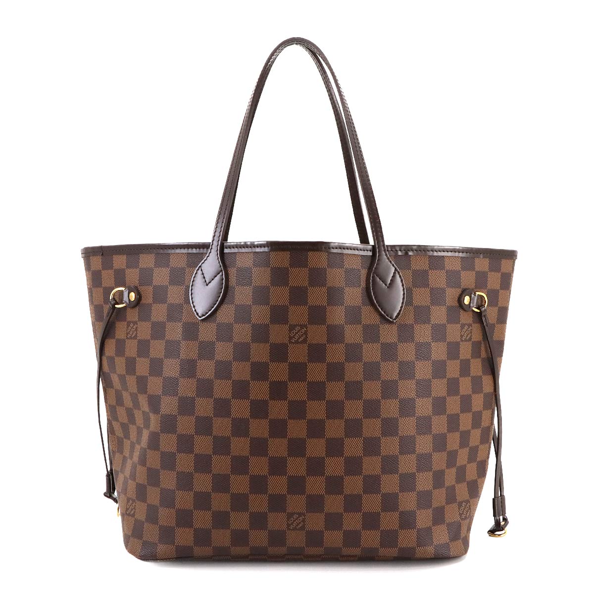 Damier Neverfull MM Tote Bag Ebene Cerise N51105 Purse