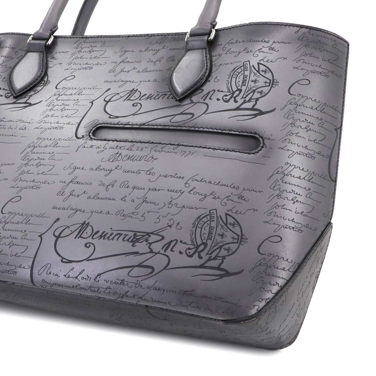 Calligraphy Toujours Mini Tote Bag Light Alluminio Grey