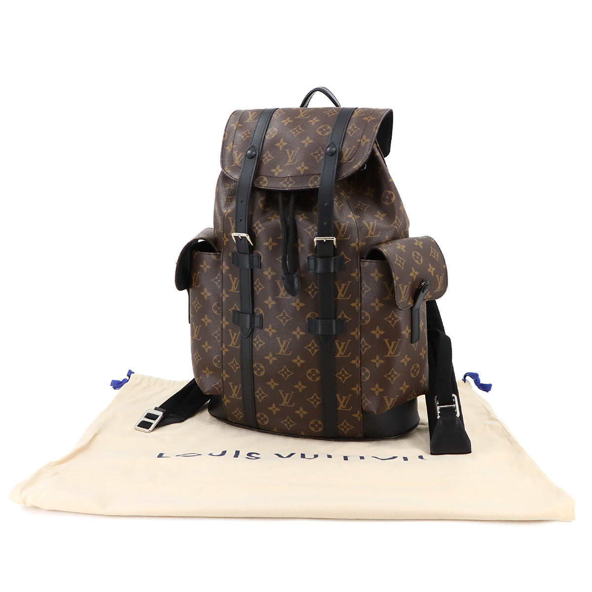 Monogram Macassar Christopher Backpack M43735 Purse