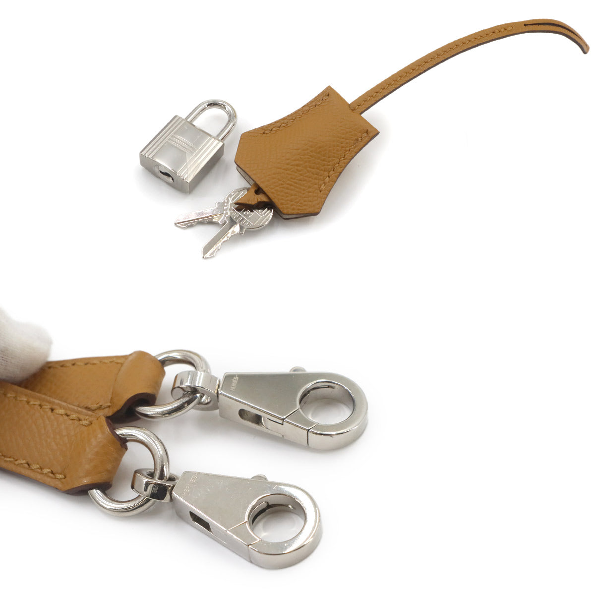 Kelly 25 Epsom Nata Jaune Poussin Sesami Hand Shoulder Bag