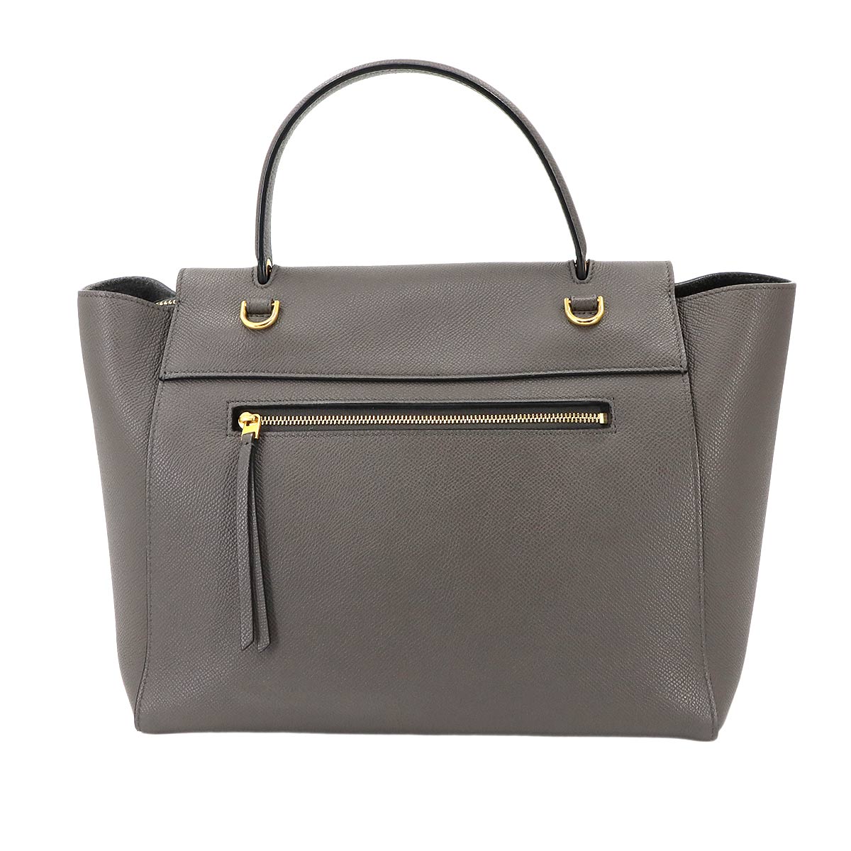 Belt Bag Mini 2way Hand Shoulder Bag Leather Gray 176103 Purse