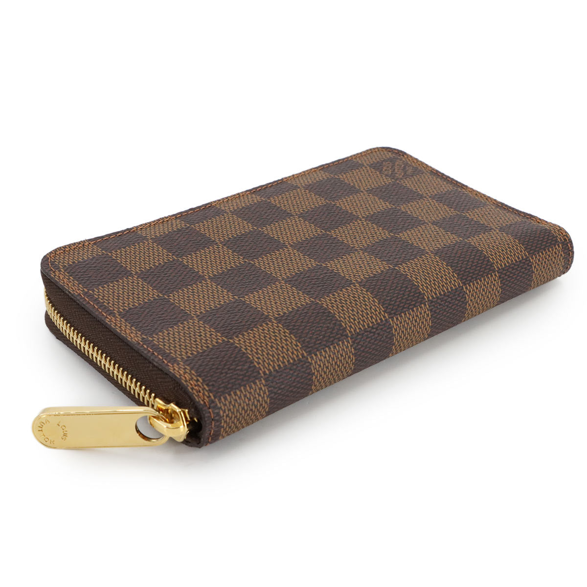 Damier Compact Zippy Wallet Ebene N60028 Brown