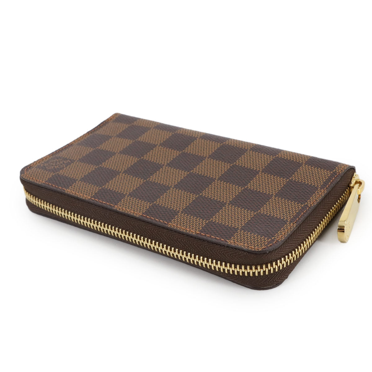 Damier Compact Zippy Wallet Ebene N60028 Brown