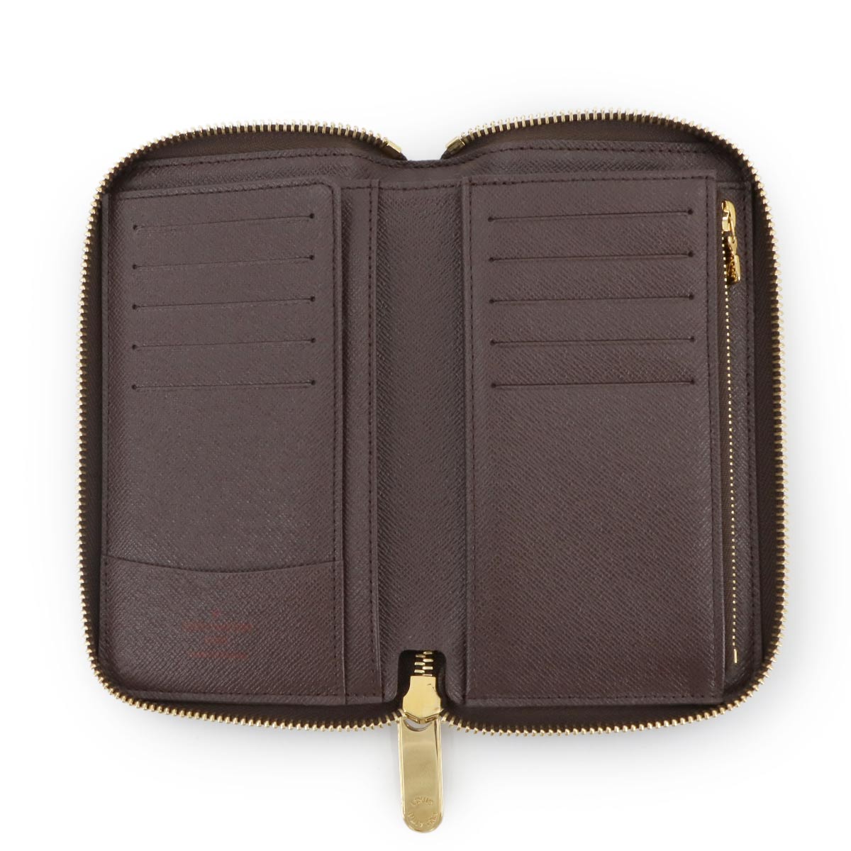 Damier Compact Zippy Wallet Ebene N60028 Brown