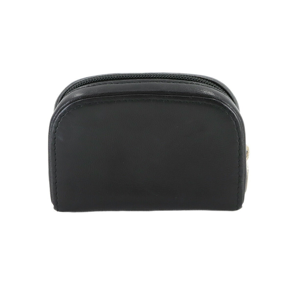 Anagram Coin Case Leather Black Purse