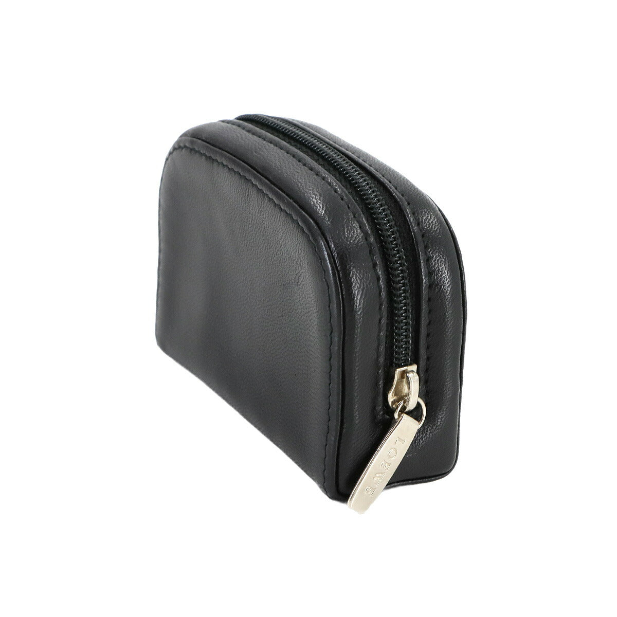 Anagram Coin Case Leather Black Purse