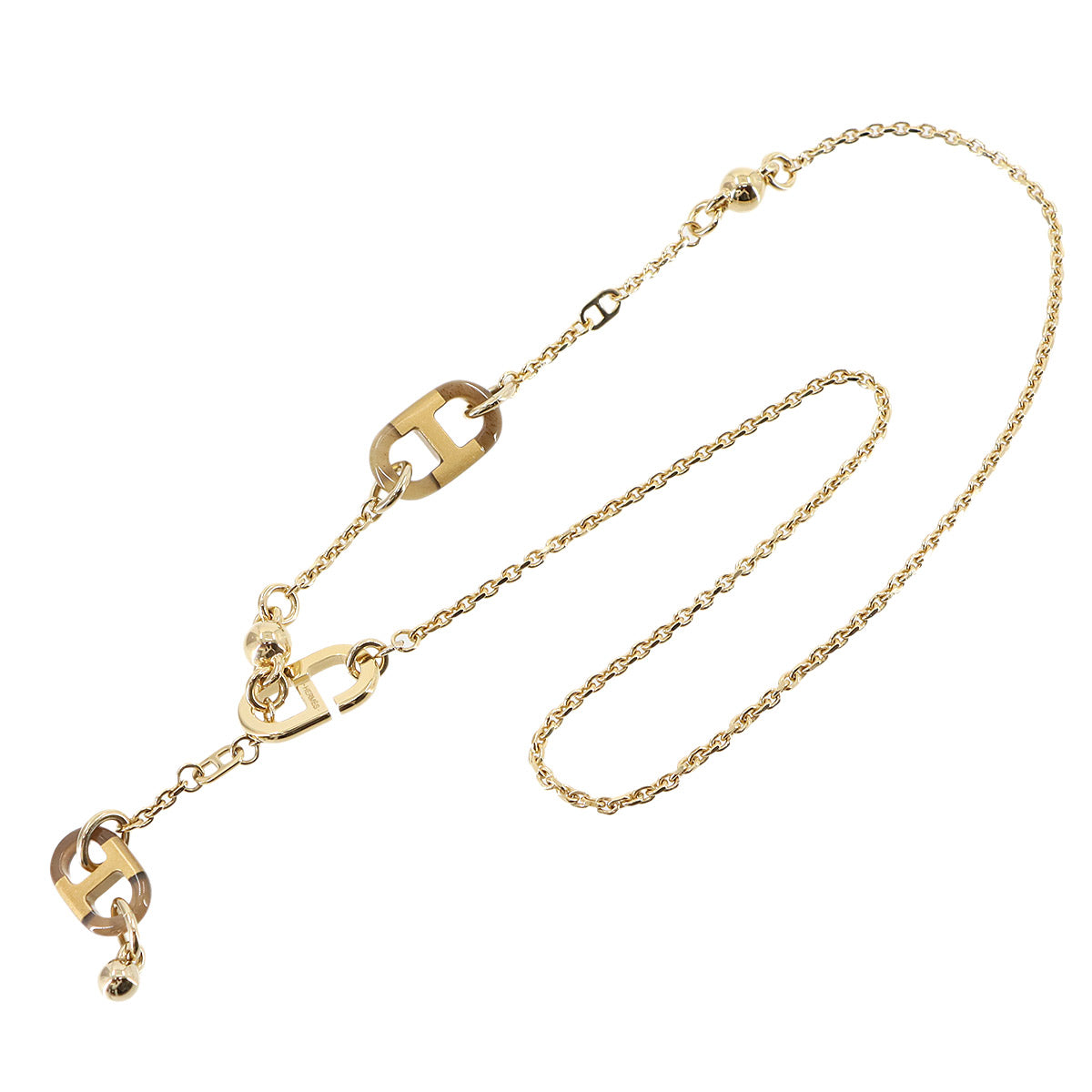 Sur Mer Necklace Buffalo Horn Gold Brown Accessory