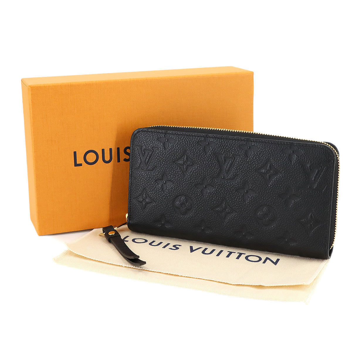 Monogram Empreinte Zippy Wallet Leather Noir M61864