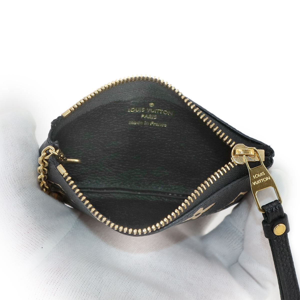 Monogram Empreinte Key Pouch Leather Black M80885