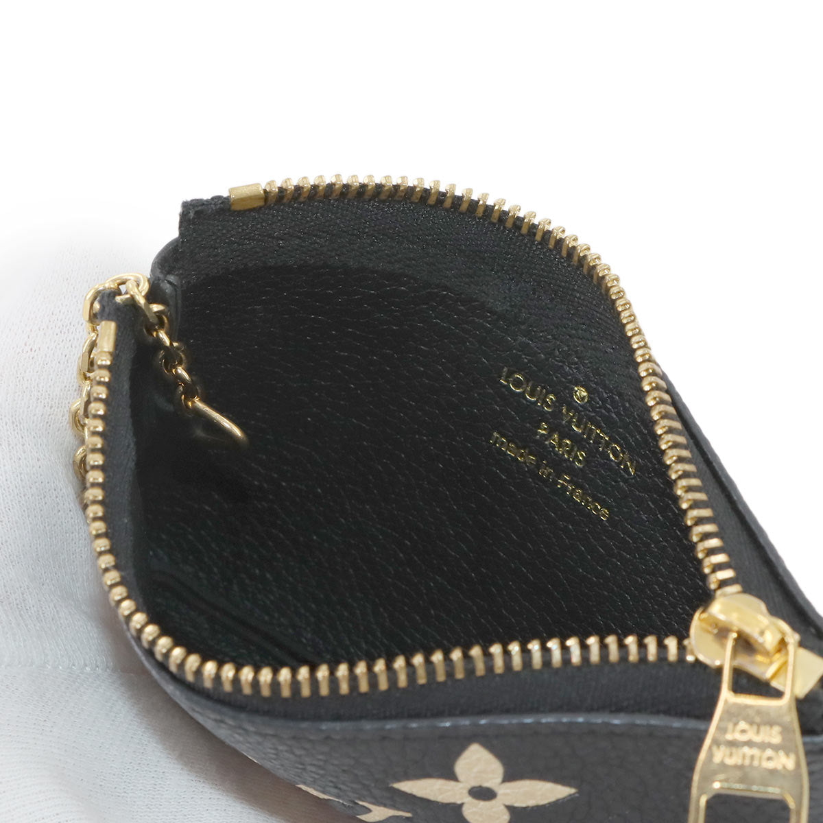 Monogram Empreinte Key Pouch Leather Black M80885