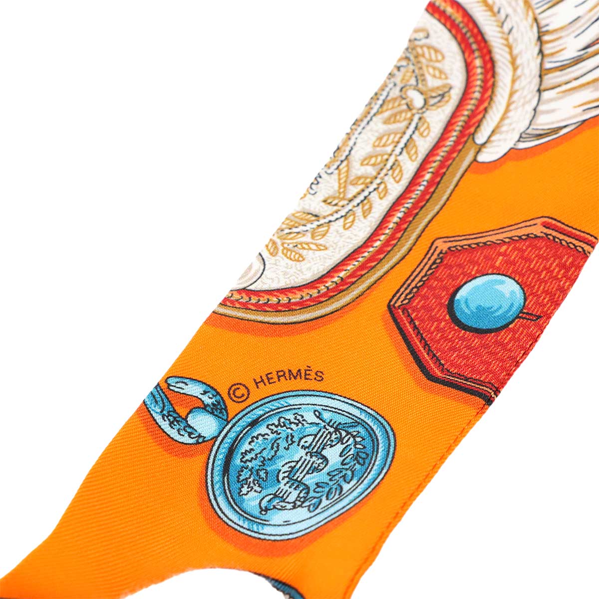 Twilly Scarf Silk 100% Orange