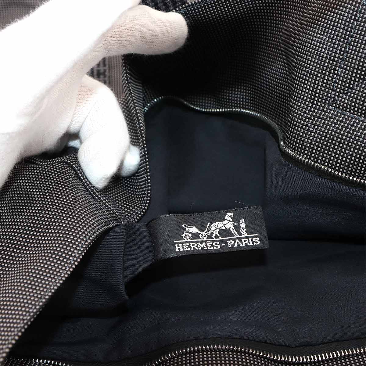 Herline Cabas Tote Bag Canvas Gray Purse