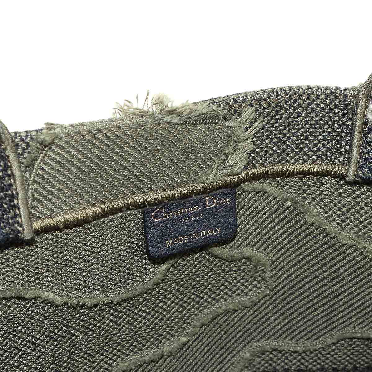 Book Tote Bag Camouflage Canvas Khaki Purse