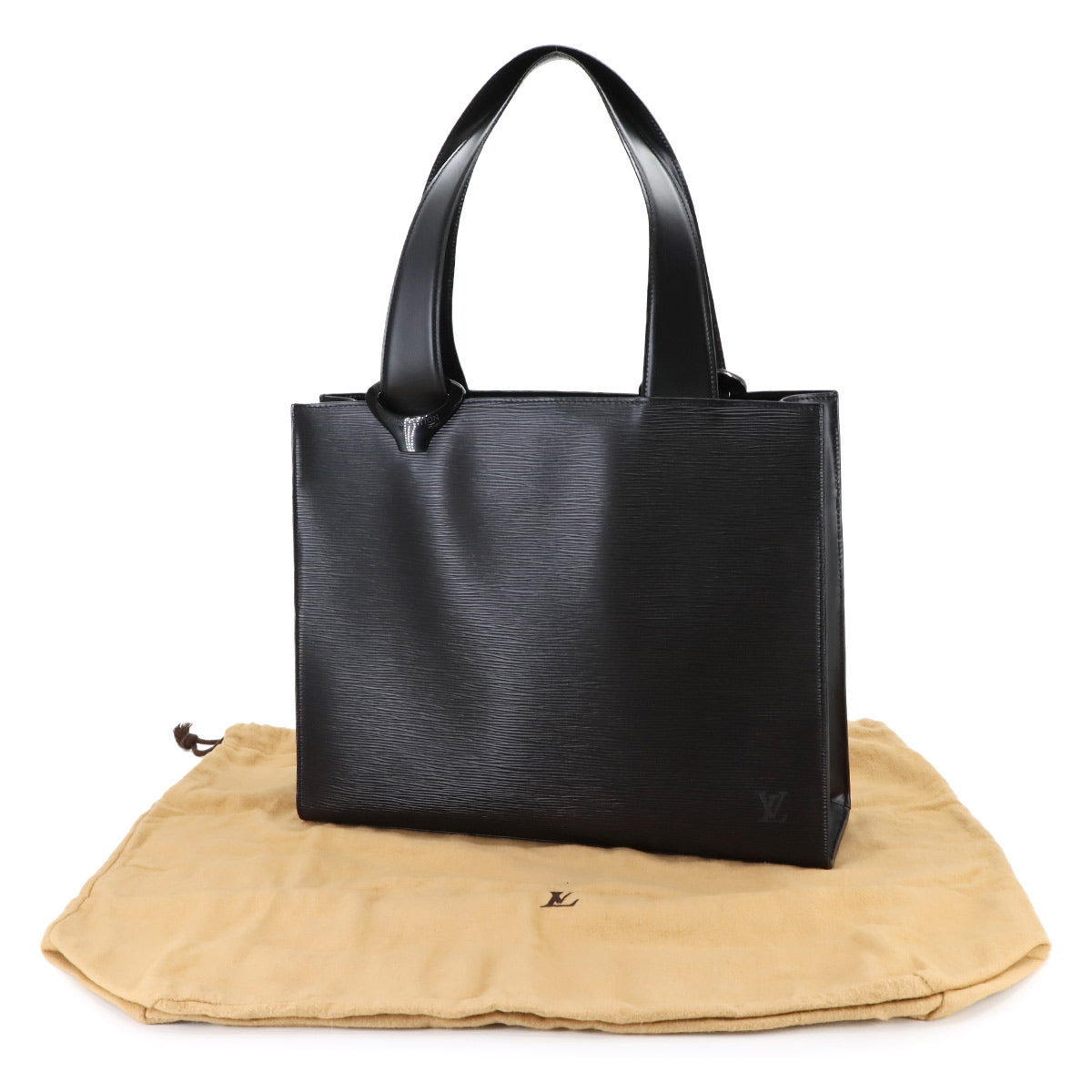 Epi Gemo Tote Bag Leather Noir Black M52452 Purse