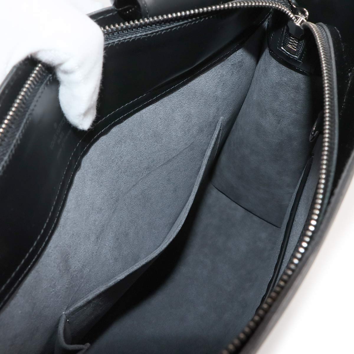 Epi Gemo Tote Bag Leather Noir Black M52452 Purse