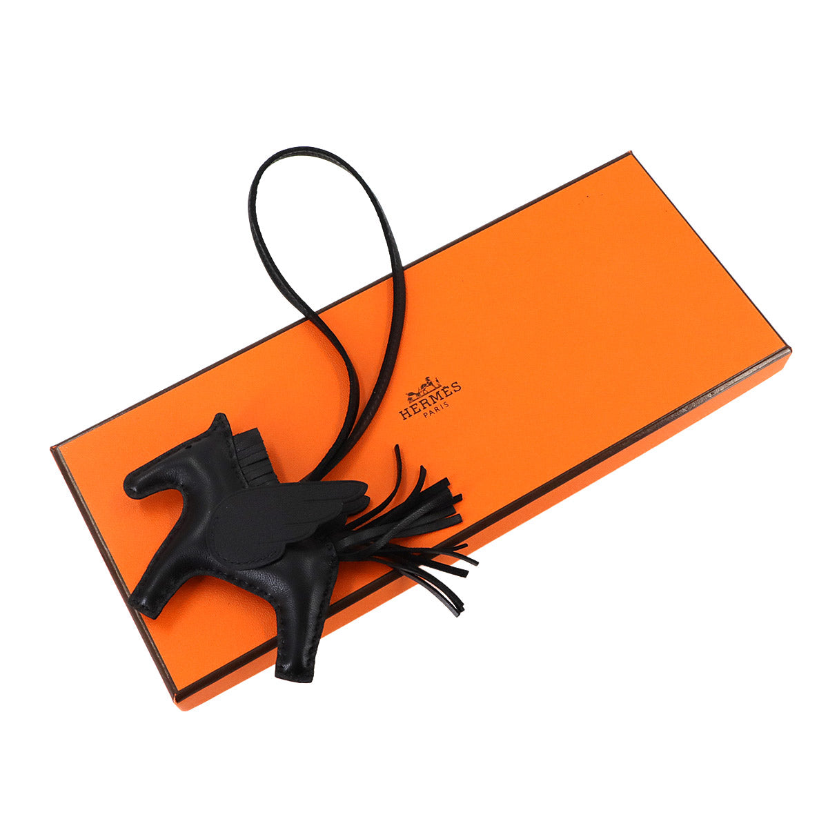 Rodeo Pegasus PM Bag Charm Agneau Milo Veau Swift So Black