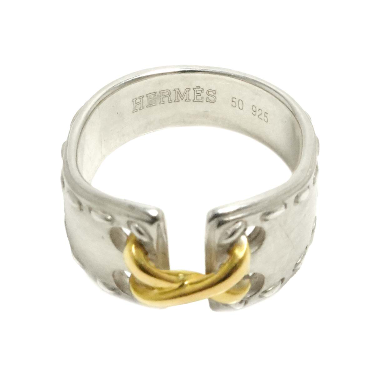 Mexico Ring SV 925 18K YG 750 size50 5.25(US)