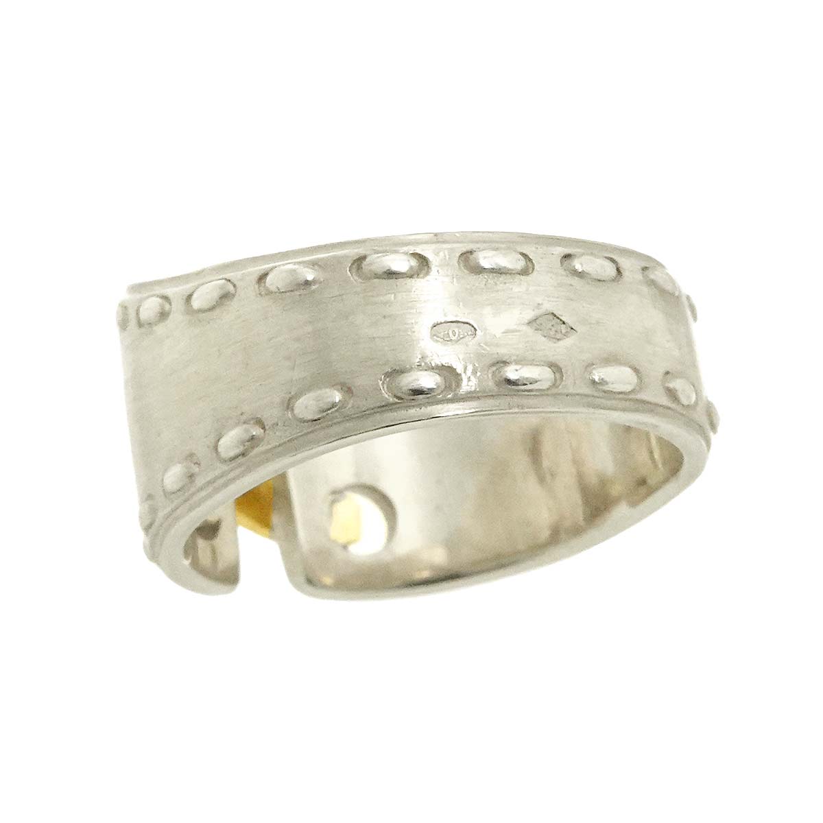 Mexico Ring SV 925 18K YG 750 size50 5.25(US)