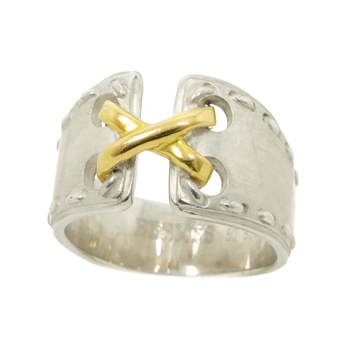 Mexico Ring SV 925 18K YG 750 size50 5.25(US)