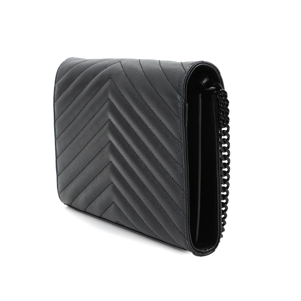 Cassandra Chain Wallet Leather Black 377828