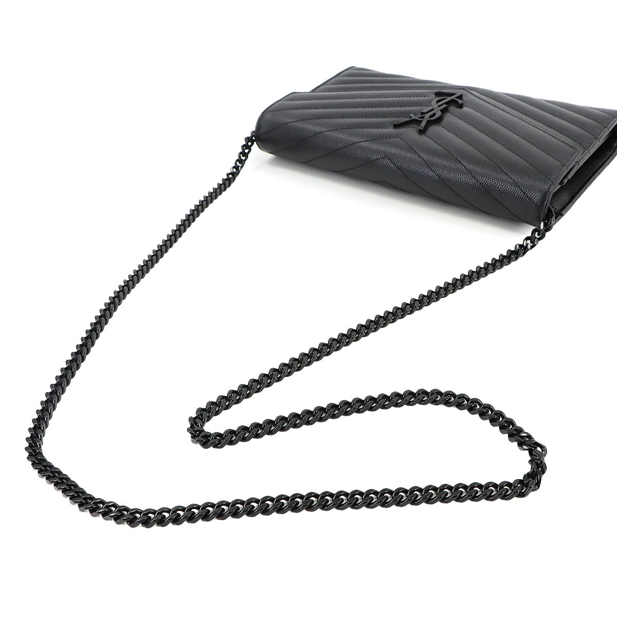 Cassandra Chain Wallet Leather Black 377828