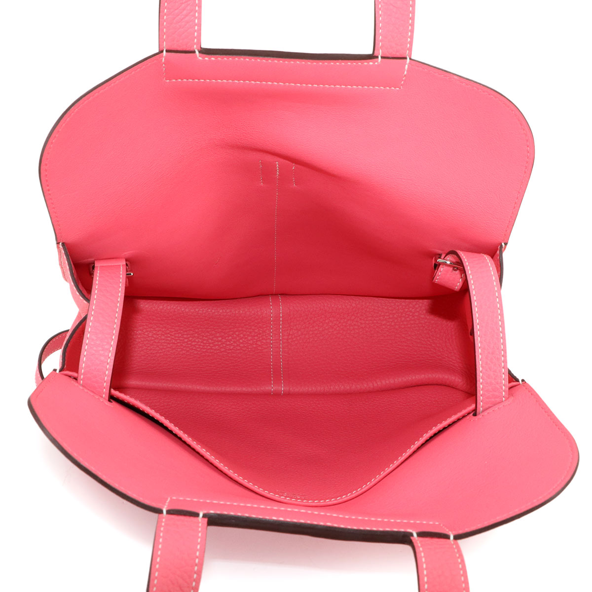 Halzan 31 Hand Shoulder Bag Taurillon Clemence Rose Azalee