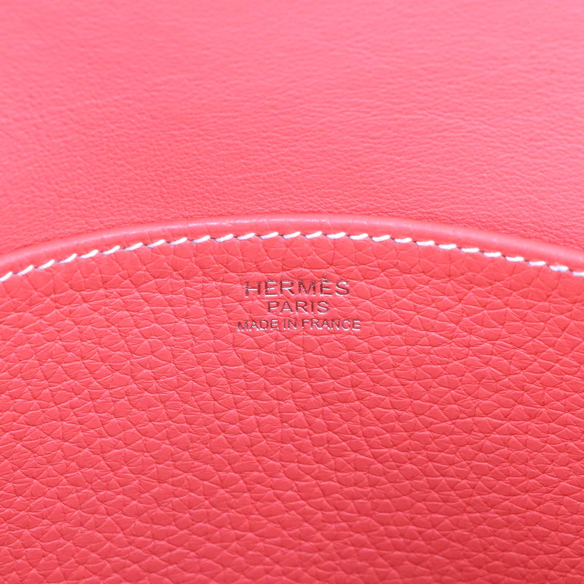 Halzan 31 Hand Shoulder Bag Taurillon Clemence Rose Azalee