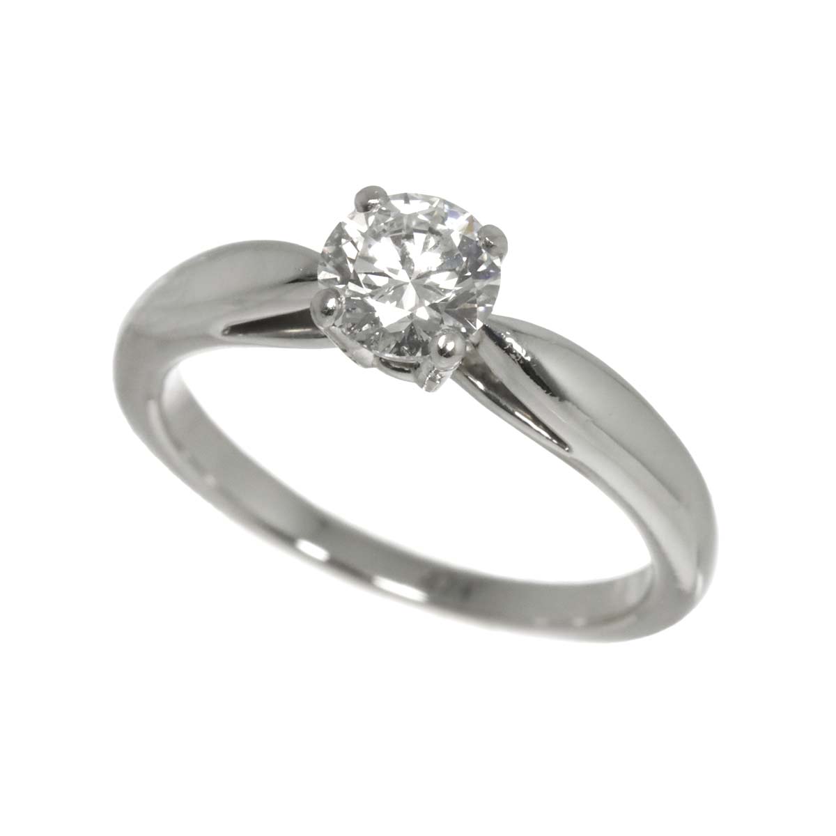 Diamond 0.50ct E/VVS2/3EX Ring Pt size47 4(US)