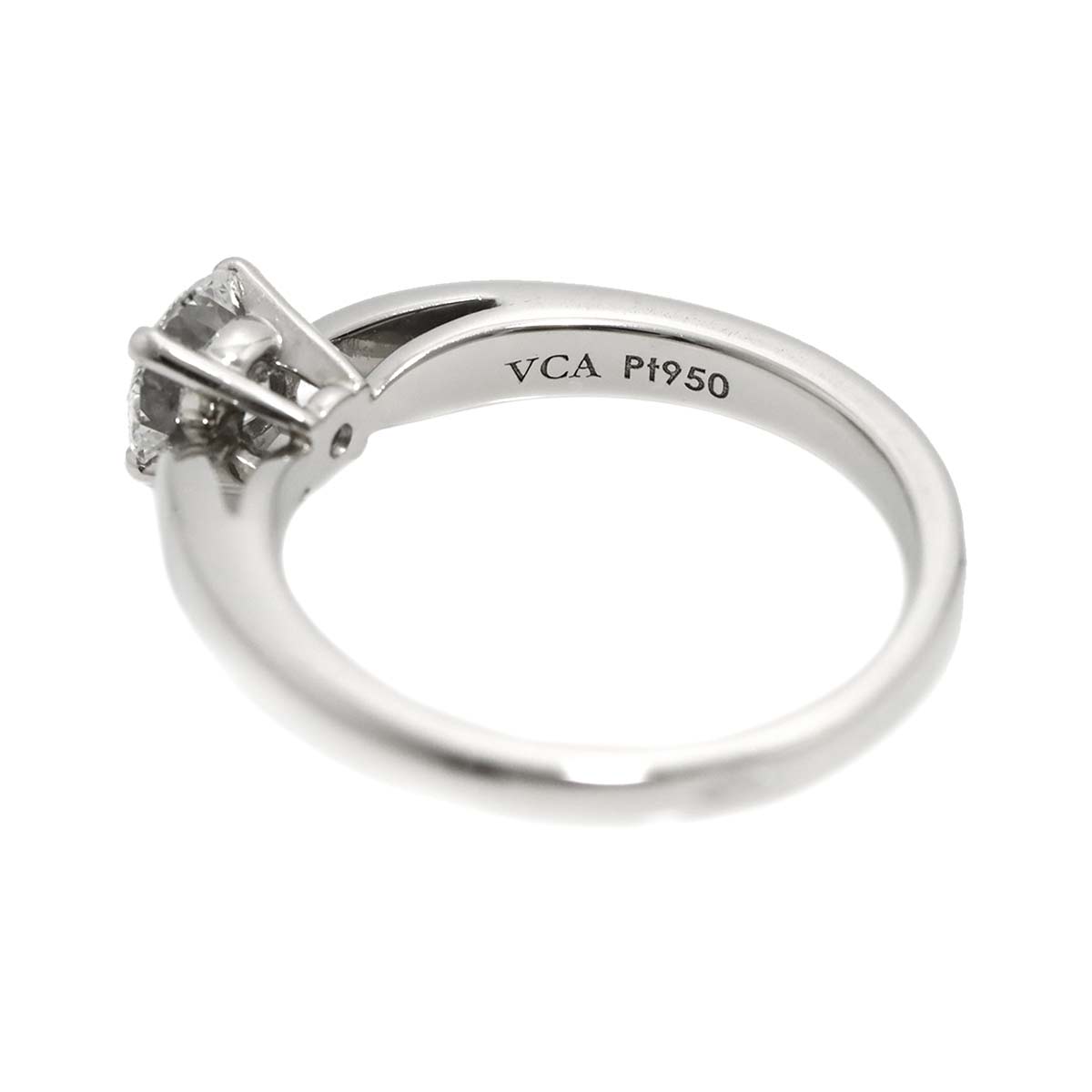 Diamond 0.50ct E/VVS2/3EX Ring Pt size47 4(US)