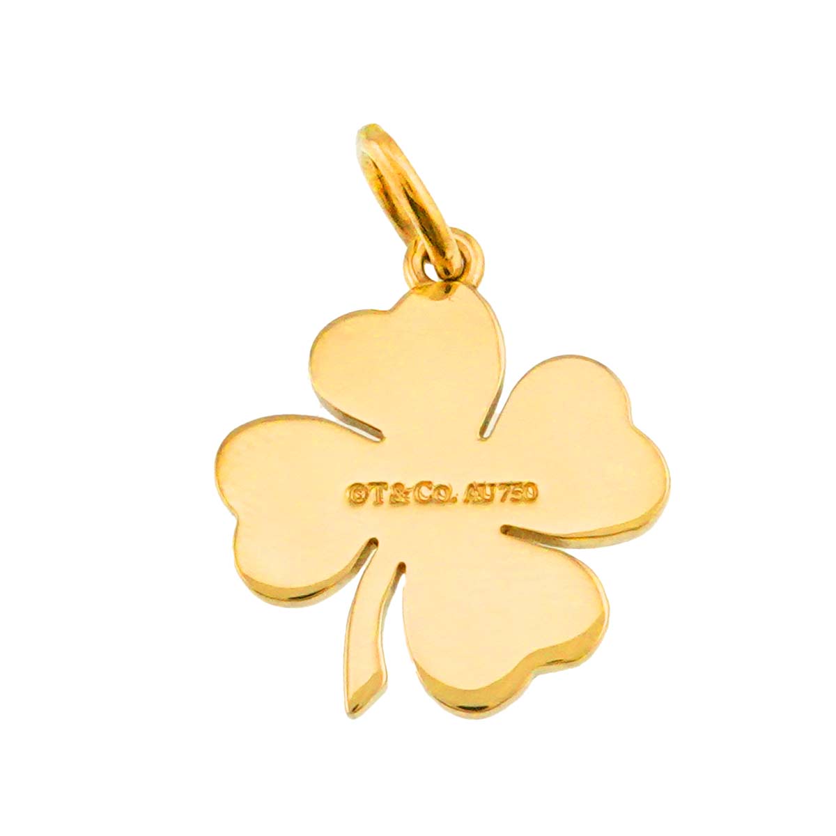 Clover motif Pendant Top 18K YG 750