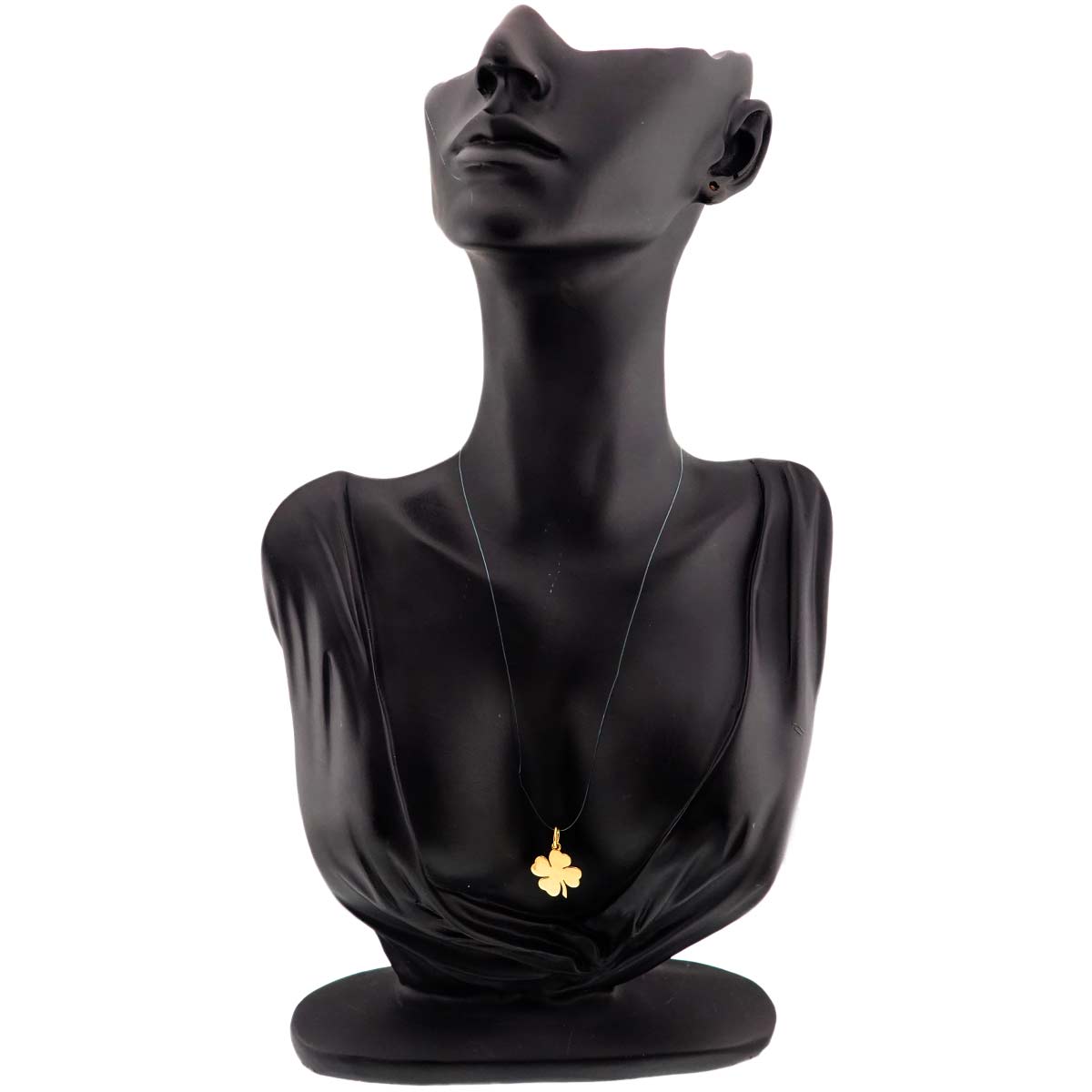 Clover motif Pendant Top 18K YG 750