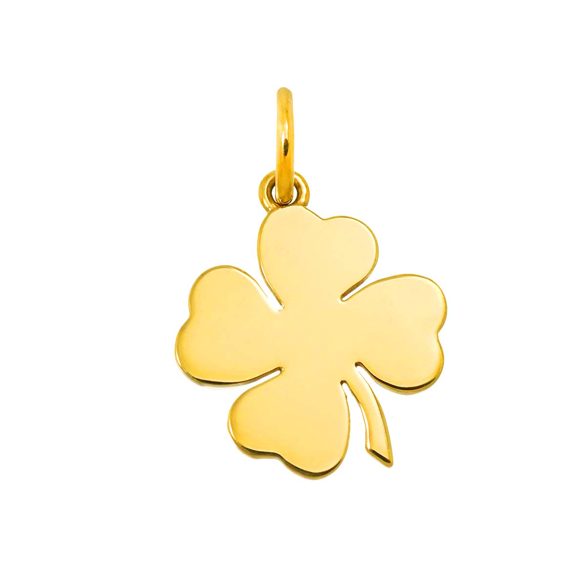 Clover motif Pendant Top 18K YG 750