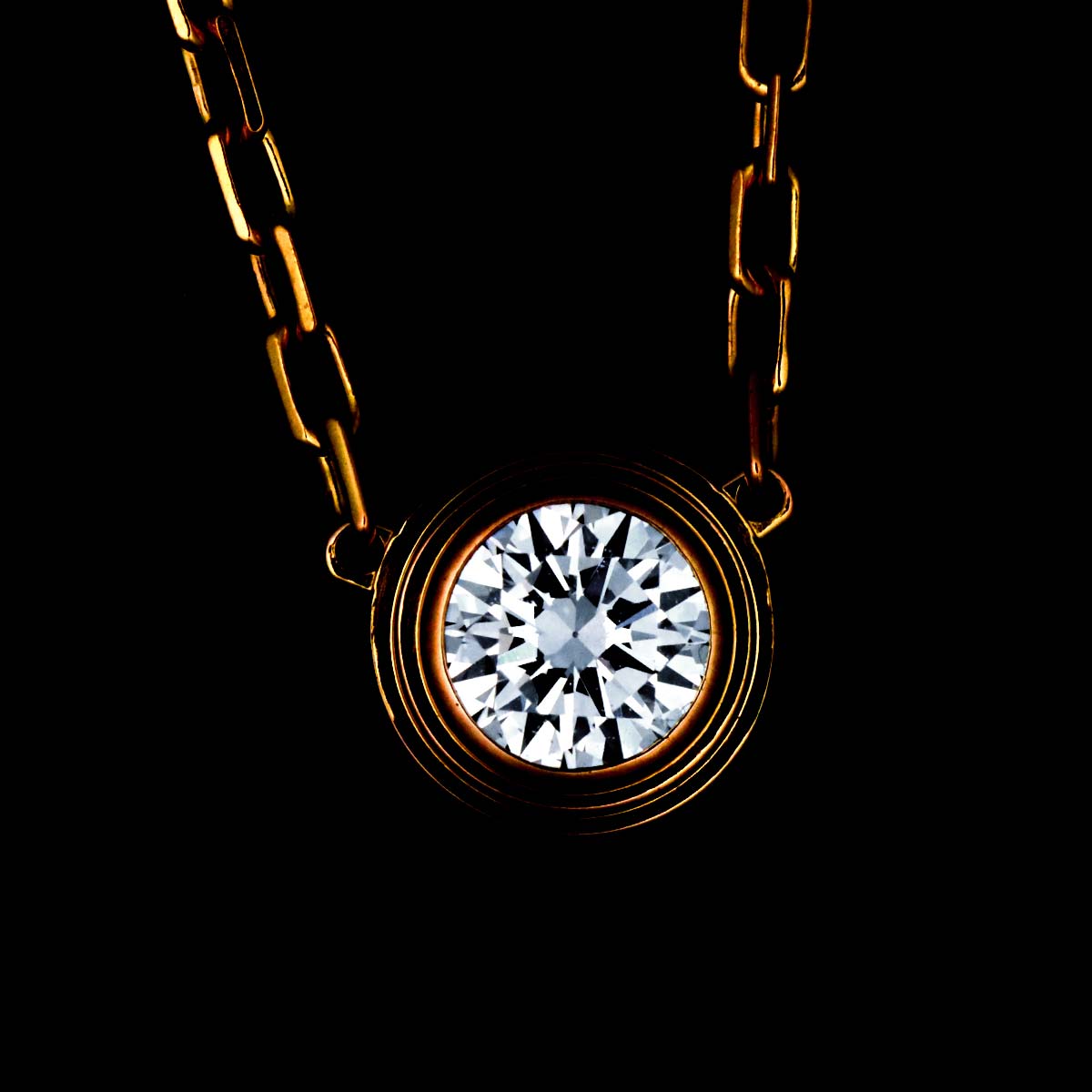 d'Amour Diamond Necklace LM 18K Pink Gold 750