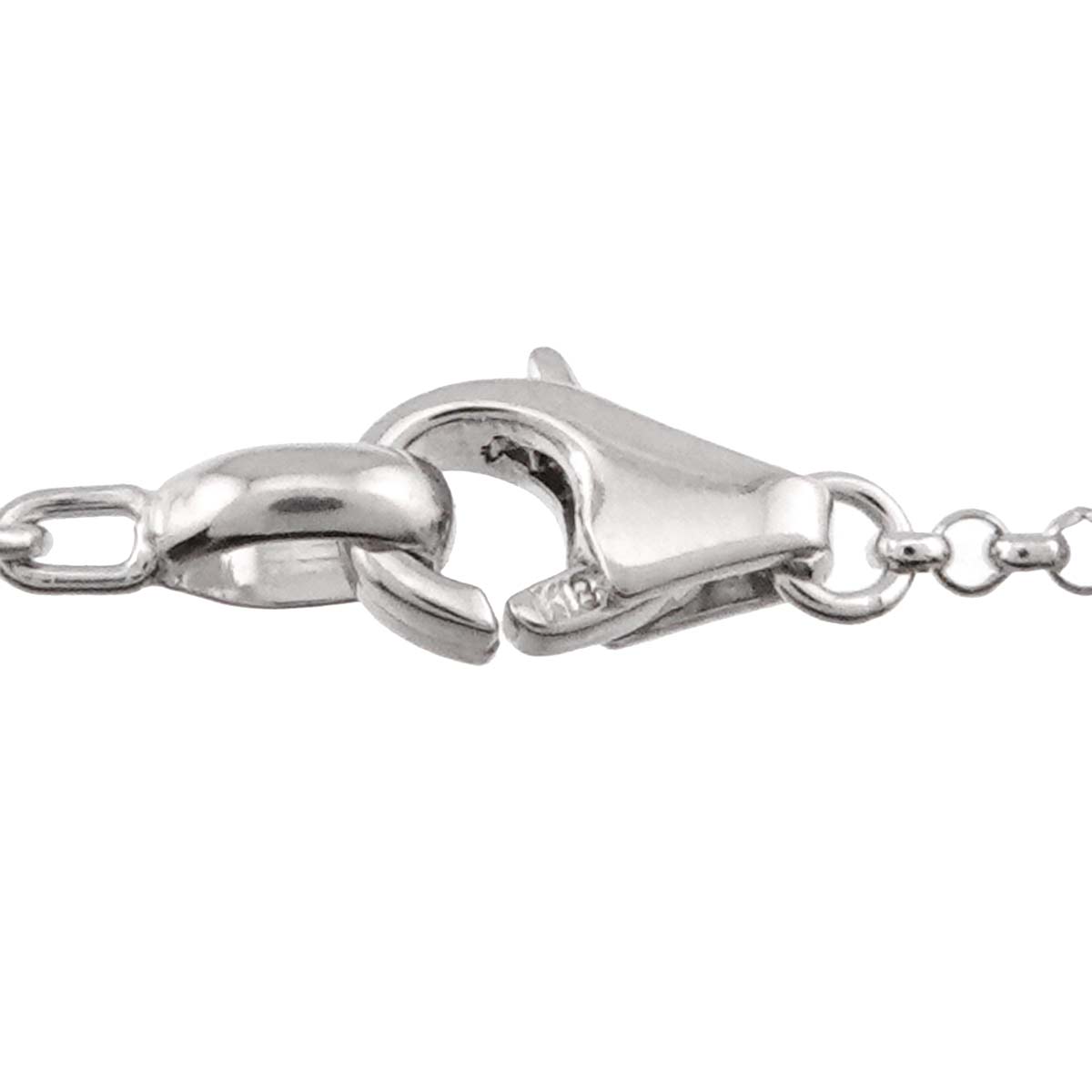 Cross motif Diamond 0.37ct Necklace 18K White Gold 750