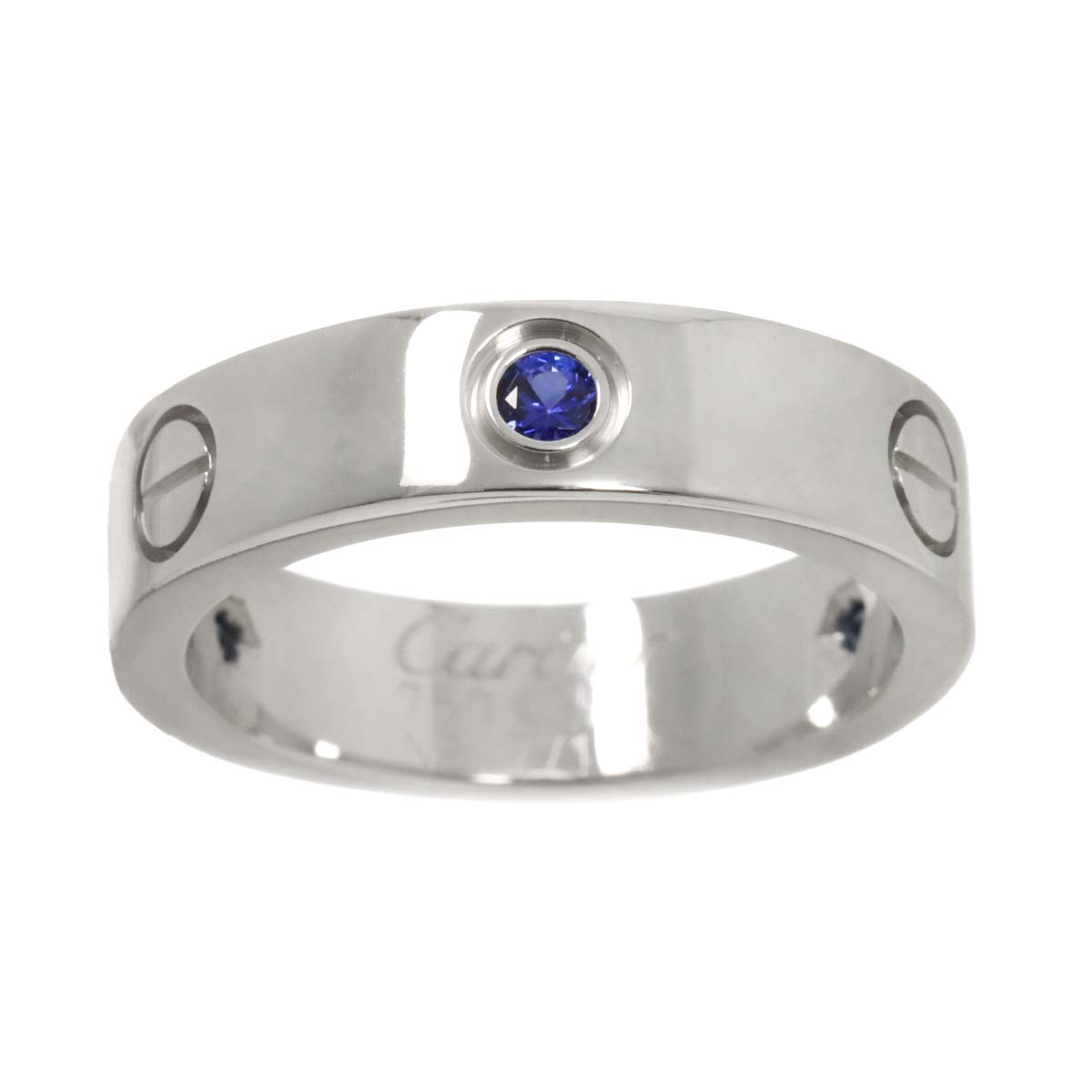 Love Ring Sapphire 18K White Gold 750 size58 8-8.25(US)