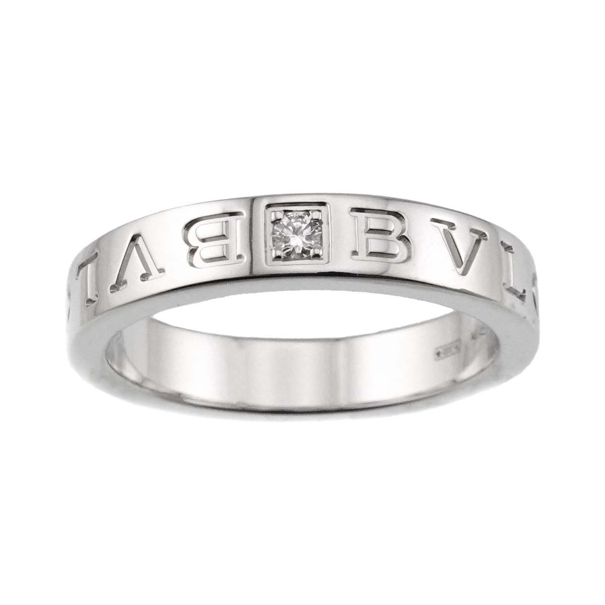 BVLGARI B-ZERO1 Diamond Ring 18K WG 750 size7.5(US)