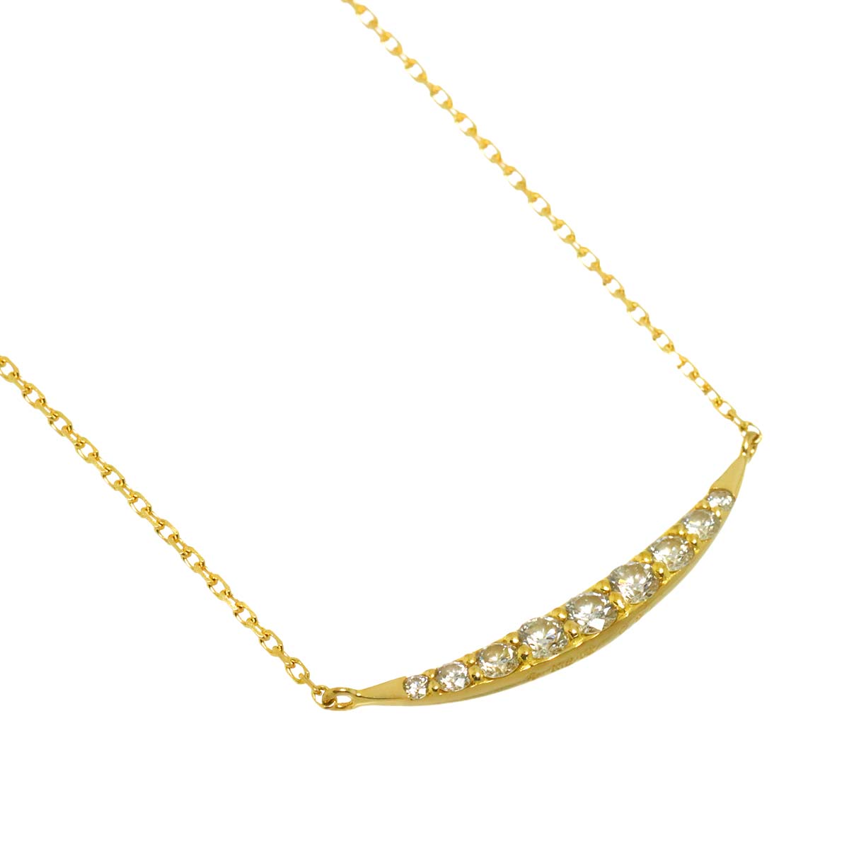 Diamond 0.21ct Necklace 18K YG 750