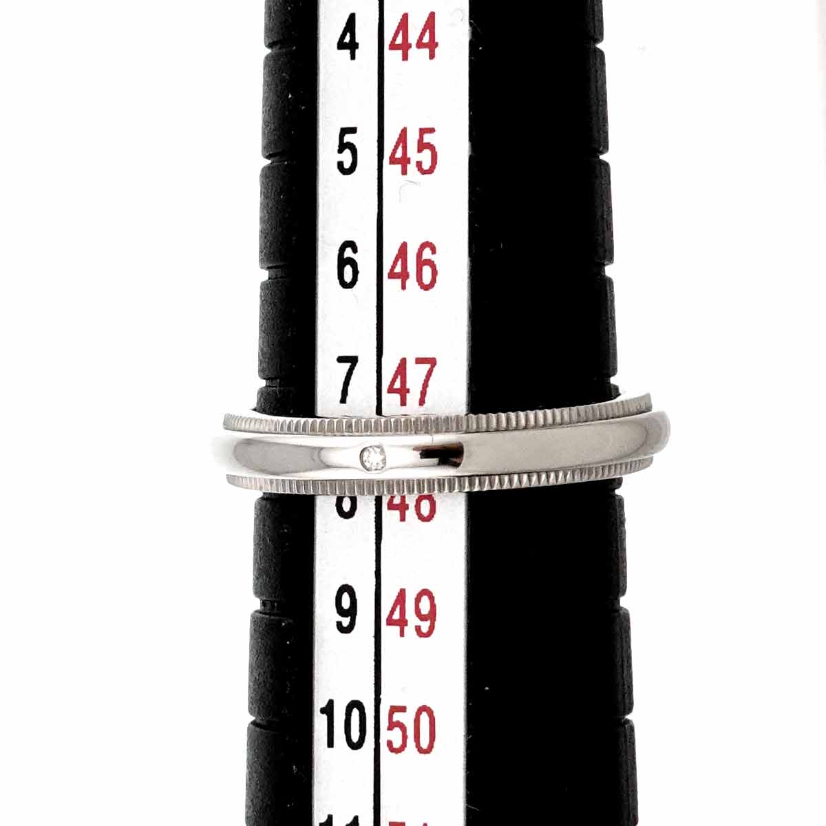 Milgrain Diamond Ring Platinum Size4-4.5(US)