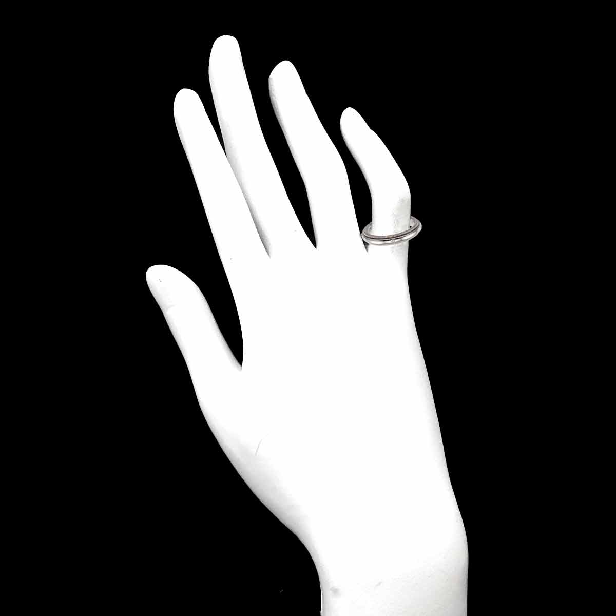 Milgrain Diamond Ring Platinum Size4-4.5(US)