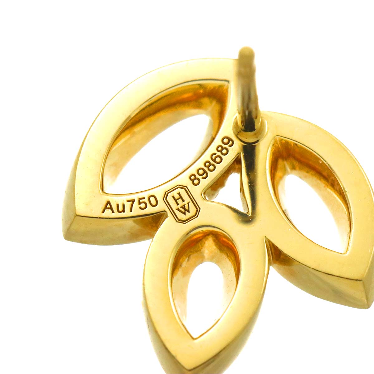 Mini Diamond Earrings Pierced 18K YG 750