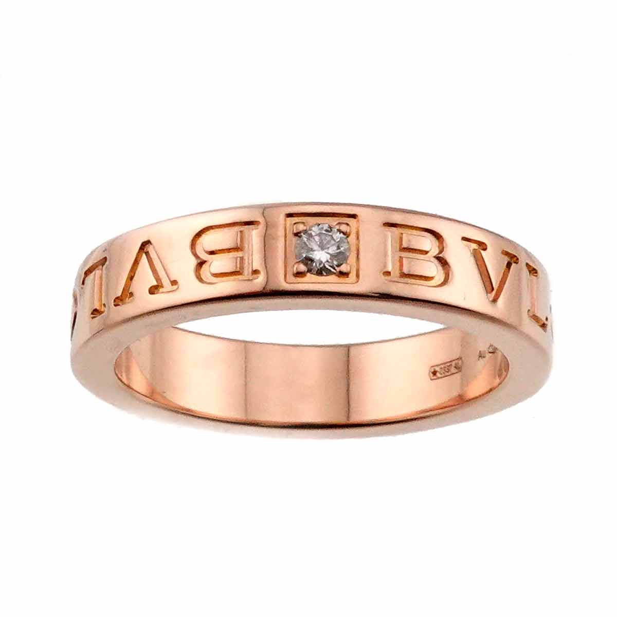 B-ZERO1 Diamond Ring 18K Pink Gold 750 Size5.25(US)