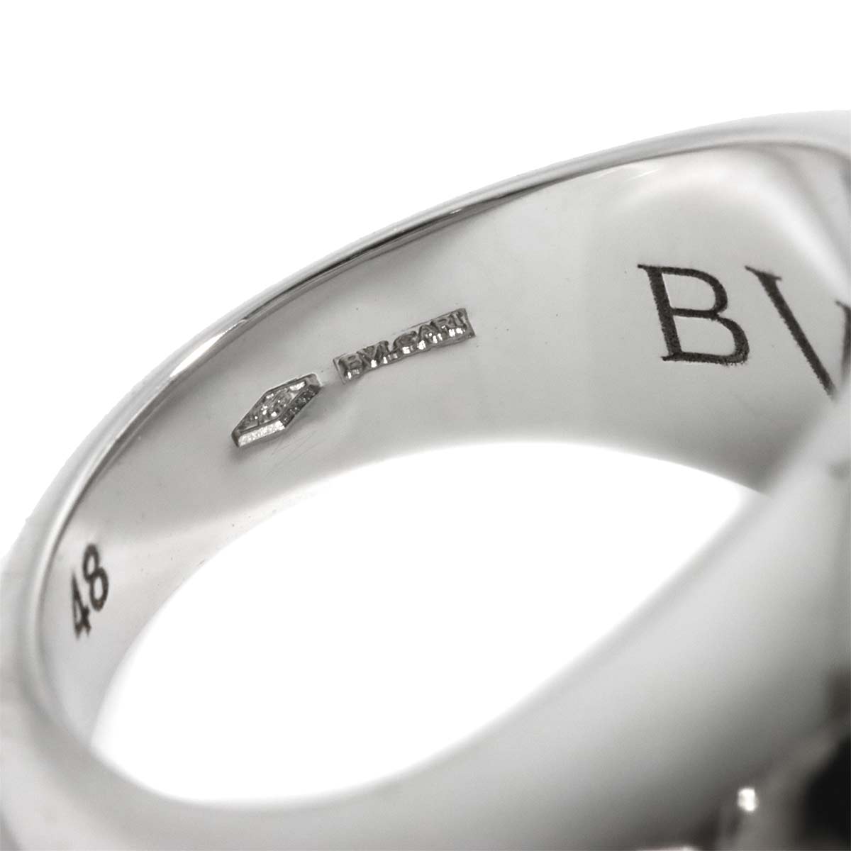 Diamond Ring 18K WG White Gold 750 size48 4-4.5(US)