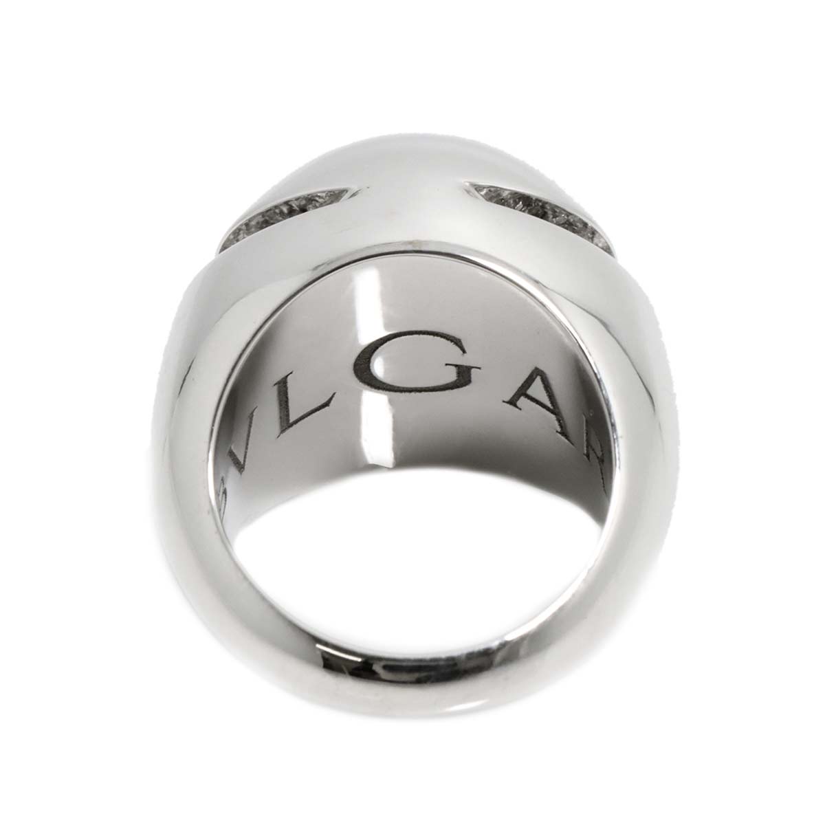 Diamond Ring 18K WG White Gold 750 size48 4-4.5(US)