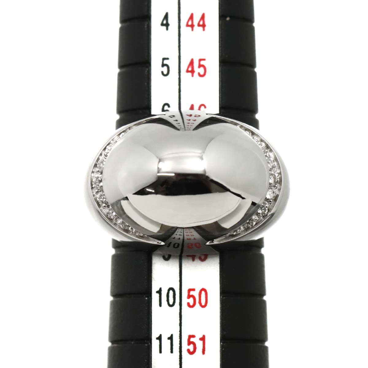 Diamond Ring 18K WG White Gold 750 size48 4-4.5(US)