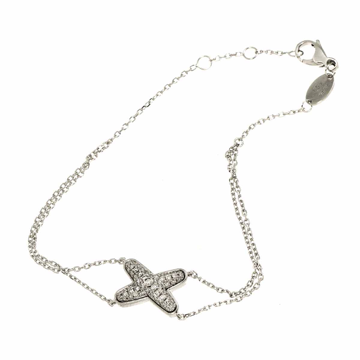 Jeux de Liens Diamond Bracelet 18K White Gold 750