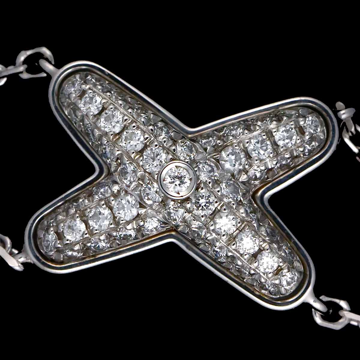 Jeux de Liens Diamond Bracelet 18K White Gold 750