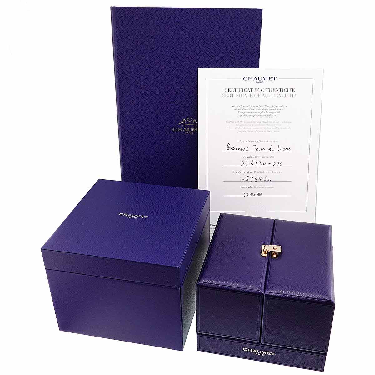 Jeux de Liens Diamond Bracelet 18K White Gold 750