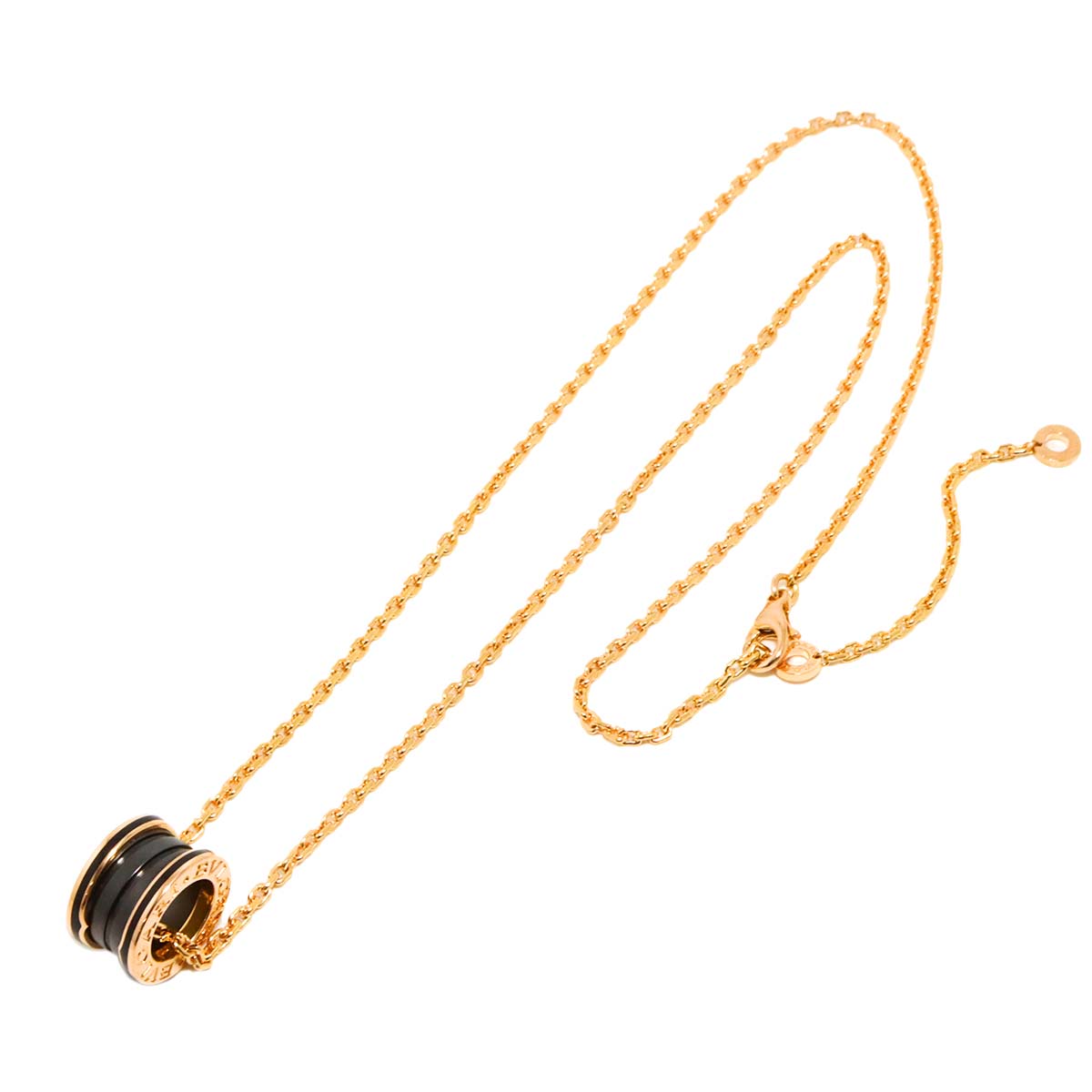 B-ZERO1 Necklace Black Ceramic 18K Pink Gold 750